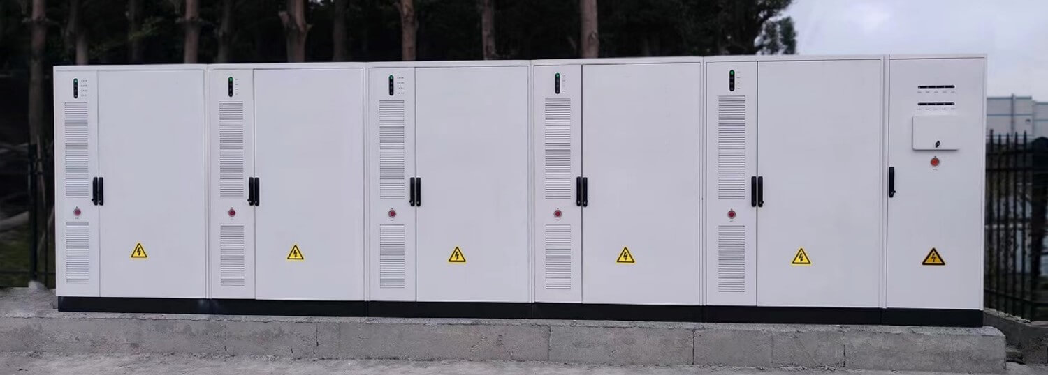 five sets of 100 kW 200 kWh ESS work parallel