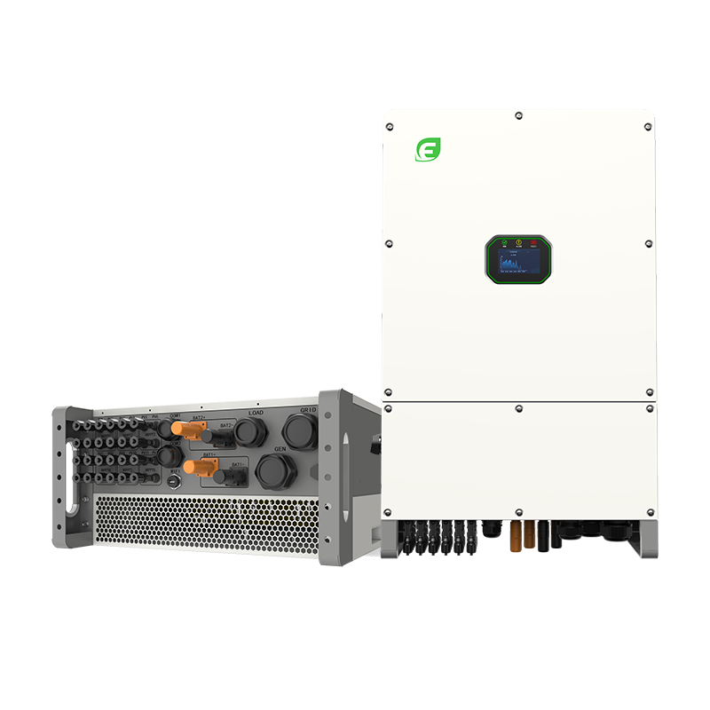 EH60-IT-MX IP66 hybrid inverter outdoor mounting view